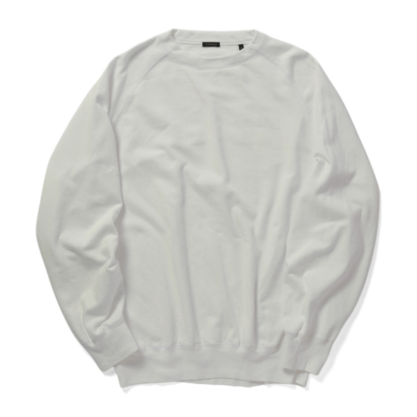 COMOLI / コモリ | LWコットン裏毛 クルーネック - White | 通販
