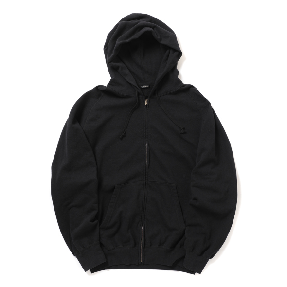 美品COMOLI 製品染めジップパーカー LWコットン裏毛　スウェット　コモリ COMOLI (コモリ) LWコットン裏毛 ジップパーカ