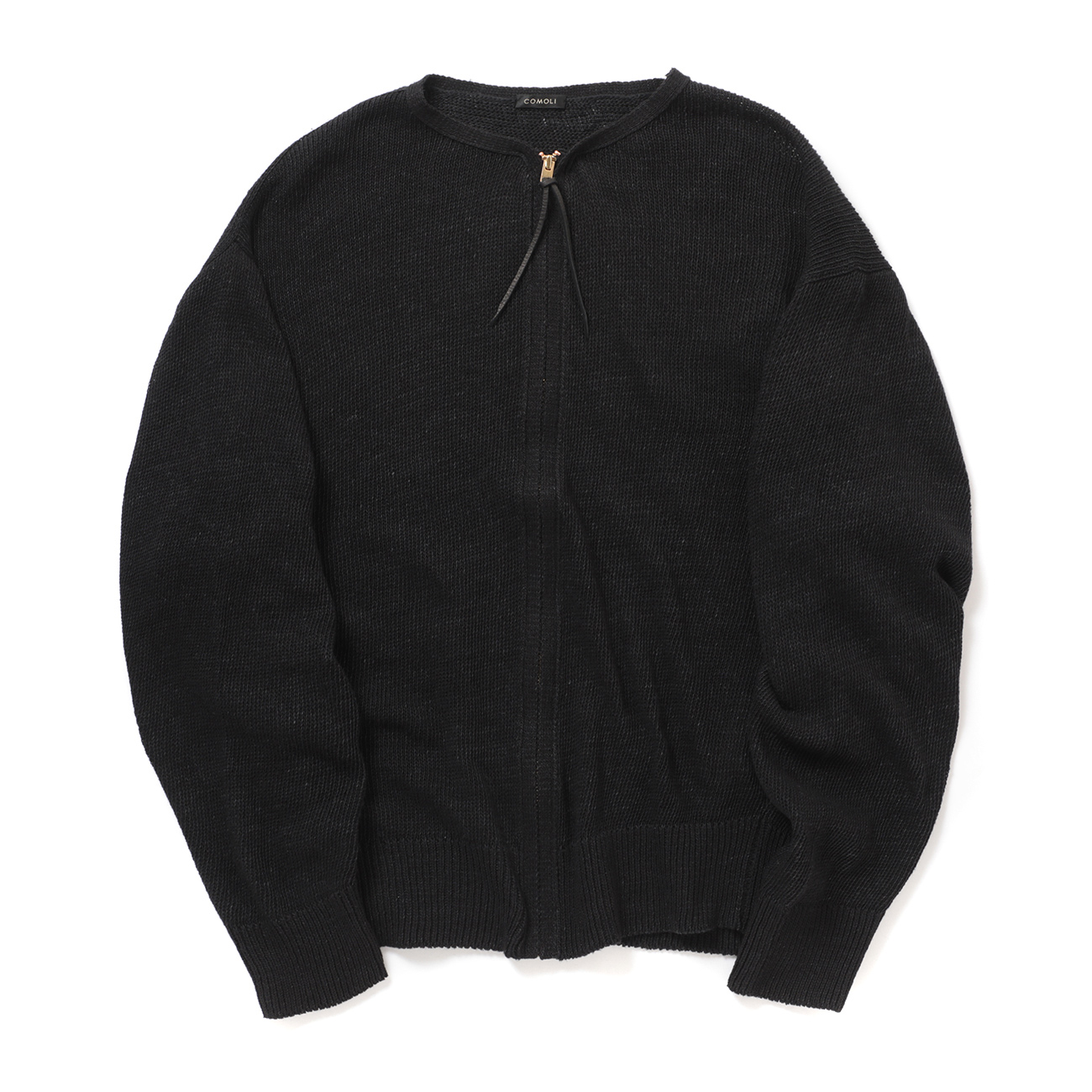COMOLI / コモリ | 8G ジップカーディガン - Black | 通販 - 正規取扱