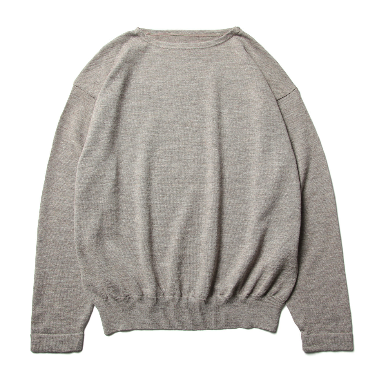 crepuscule / クレプスキュール | Ramie Basque Knit - Graybeige