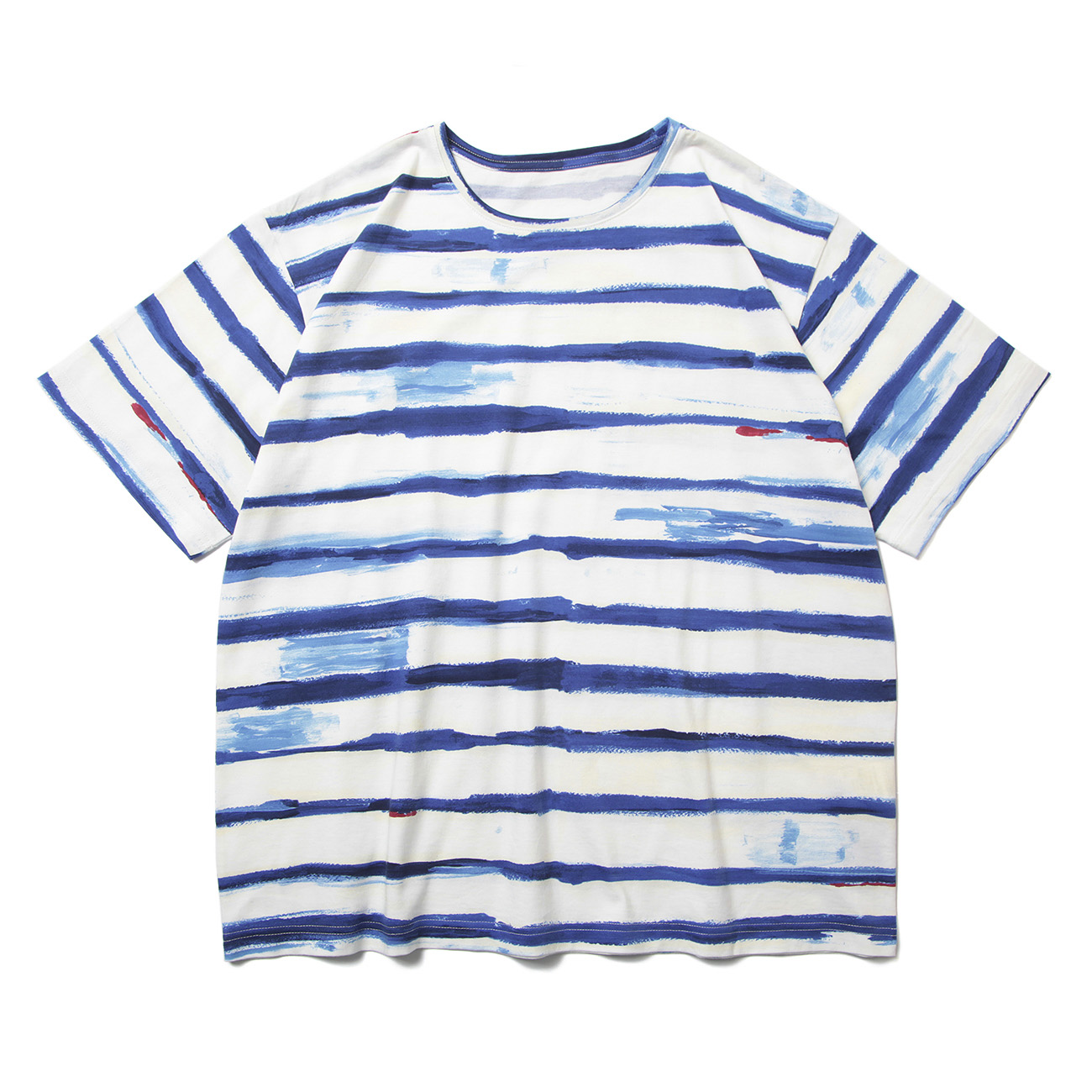 ARTIST BORDER T-SHIRT - Blue