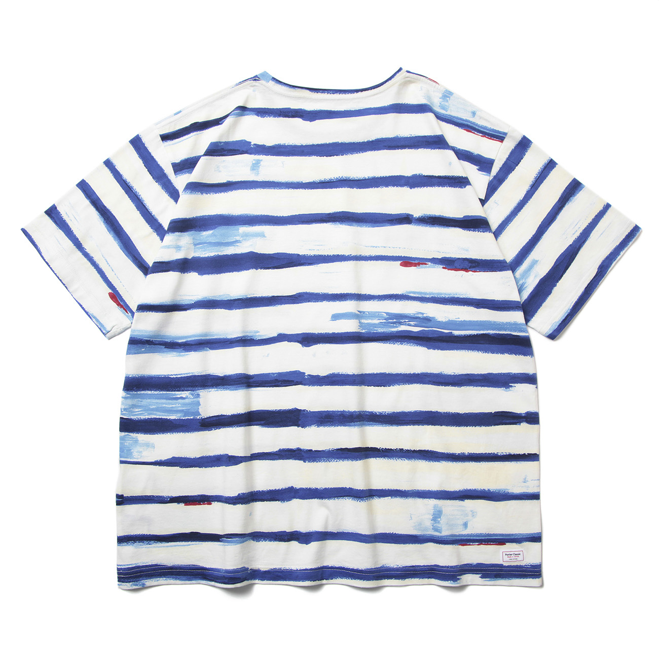 ARTIST BORDER T-SHIRT - Blue