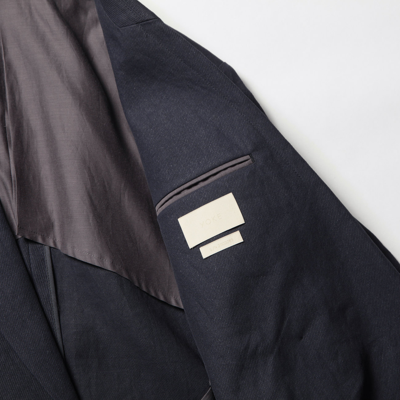 YOKE / ヨーク | PAPER KERSEY SIDE OPEN DOUBLE-BREASTED JACKET