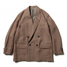 PAPER KERSEY SIDE OPEN DOUBLE-BREASTED JACKET - Taupe