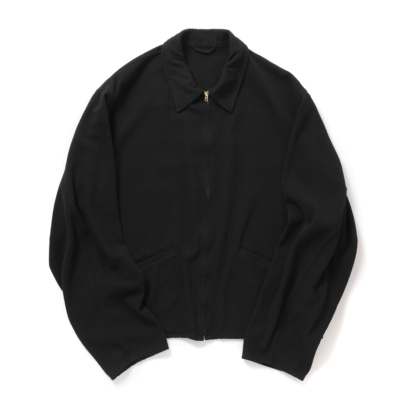 COMOLI (コモリ) シルクネップ ジップショートジャケット