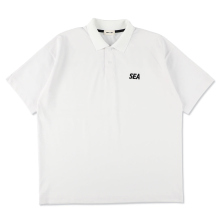 WIND AND SEA / ウィンダンシー | S/S Mock Neck Knit Polo - Off White