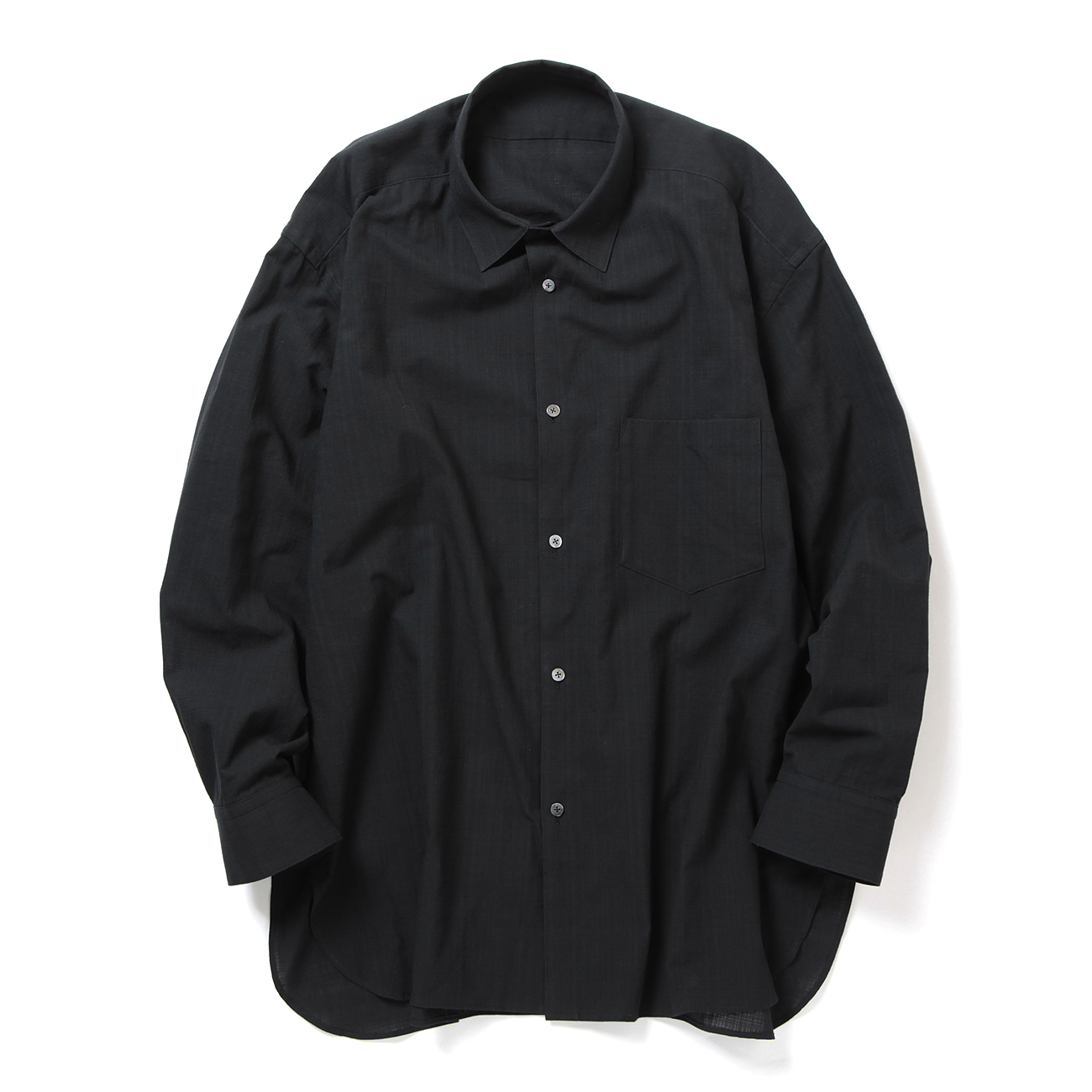 COTTON CHECK - REGULAR COLLAR L/S SHIRTS - D.Navy_24SCC01