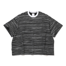 S.F.C Stripes For Creative / エスエフシー | SUPER BIG 90S SIDE STRIPE SS TEE - Black-White