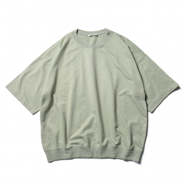 オーラリー　SUPER HIGH GAUGE SWEAT BIG TEE 2色 AURALEE SUPER HIGH GAUGE SWEAT BIG TEE (Mens)