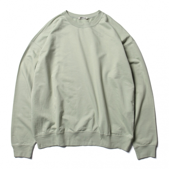 AURALEE SUPER HIGH GAUGE SWEAT BIG P/O (Mens)