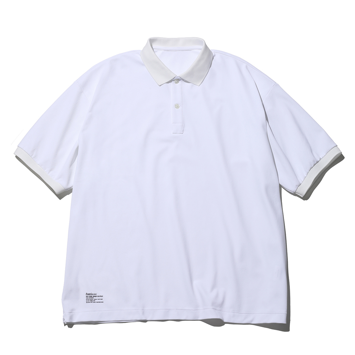 DRY PIQUE JERSEY S/S POLO - White