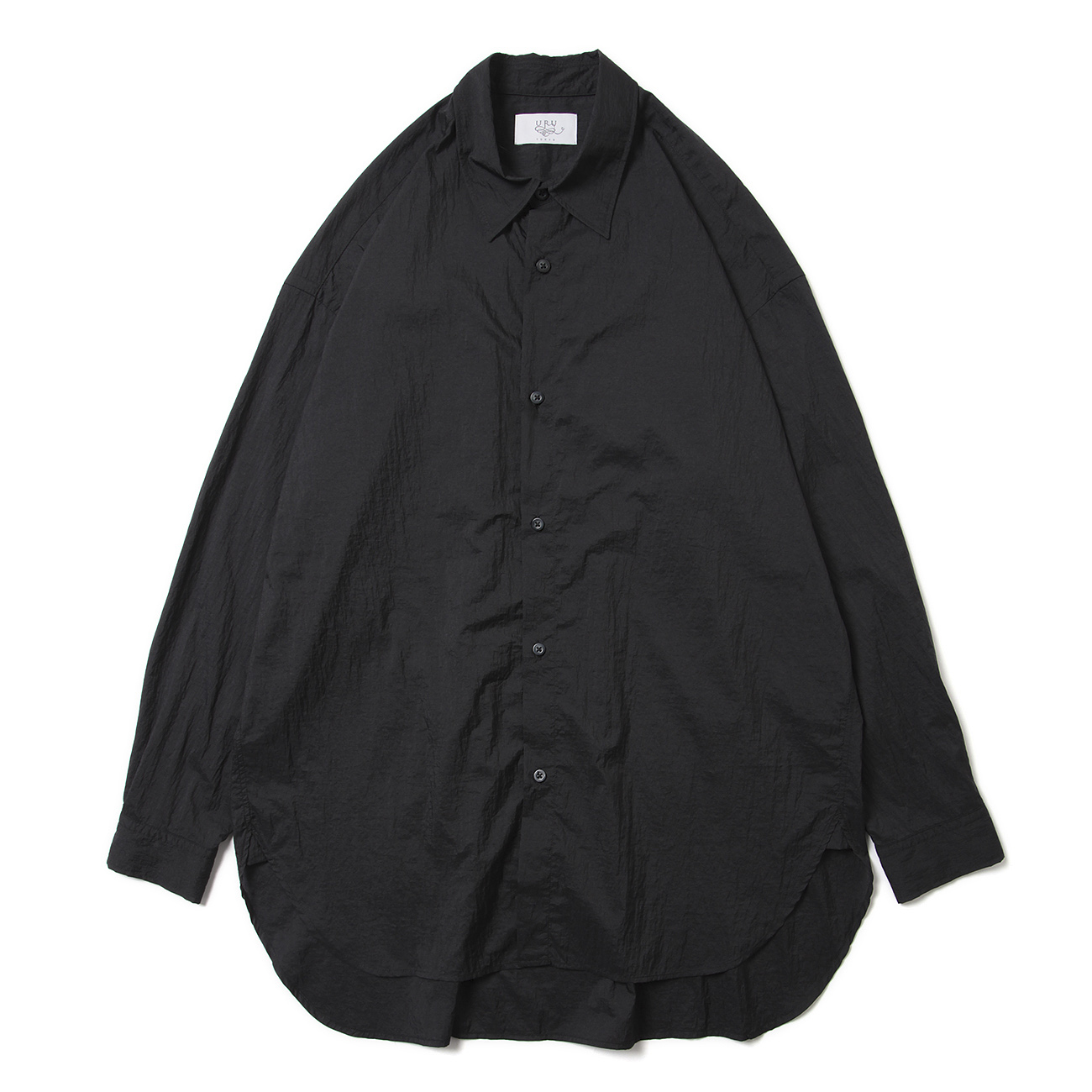 URU / ウル | POLYESTER - LONG SLEEVE SHIRTS - Black | 通販 - 正規 
