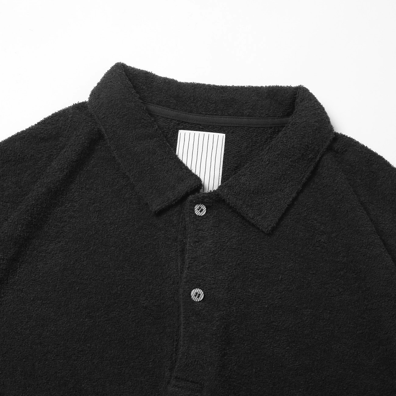 STRIPES FOR CREATIVE PILE POLO オーバーサイズ S.F.C Stripes For Creative / エスエフシー | PILE POLO - Black