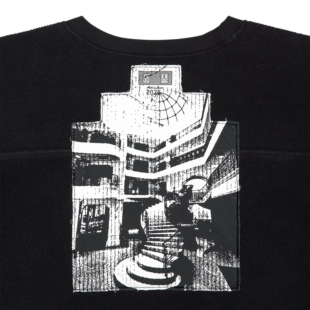 C.E / シーイー | COTTON TRACK CREW NECK - Black | 通販