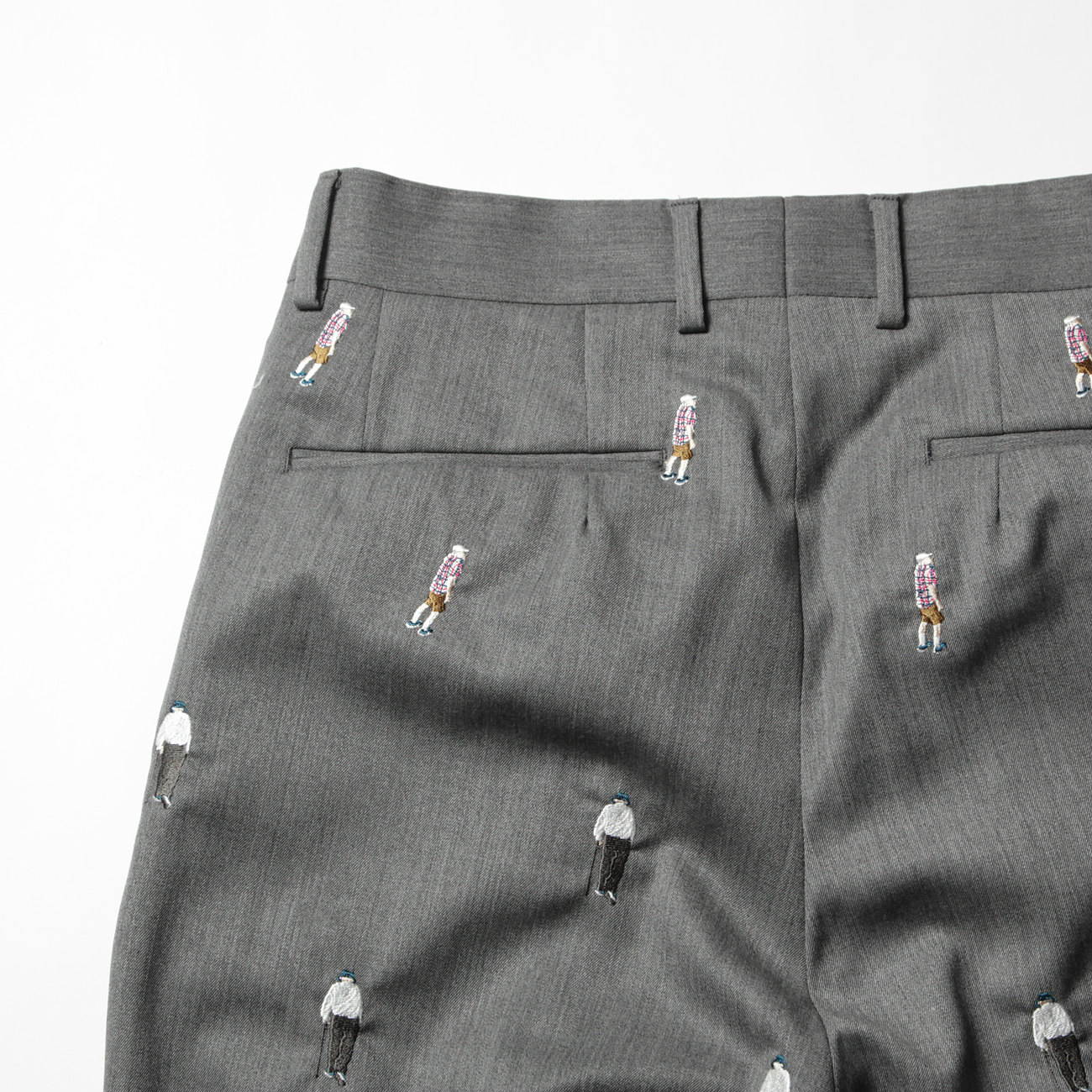 NEAT / ニート | WOOL GABARDINE EMBROIDERY / Wide - Gray | 通販 - 正規取扱店 | COLLECT  STORE / コレクトストア