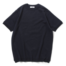 FUJITO / フジト | C/N Knit T-Shirt - Dark Navy