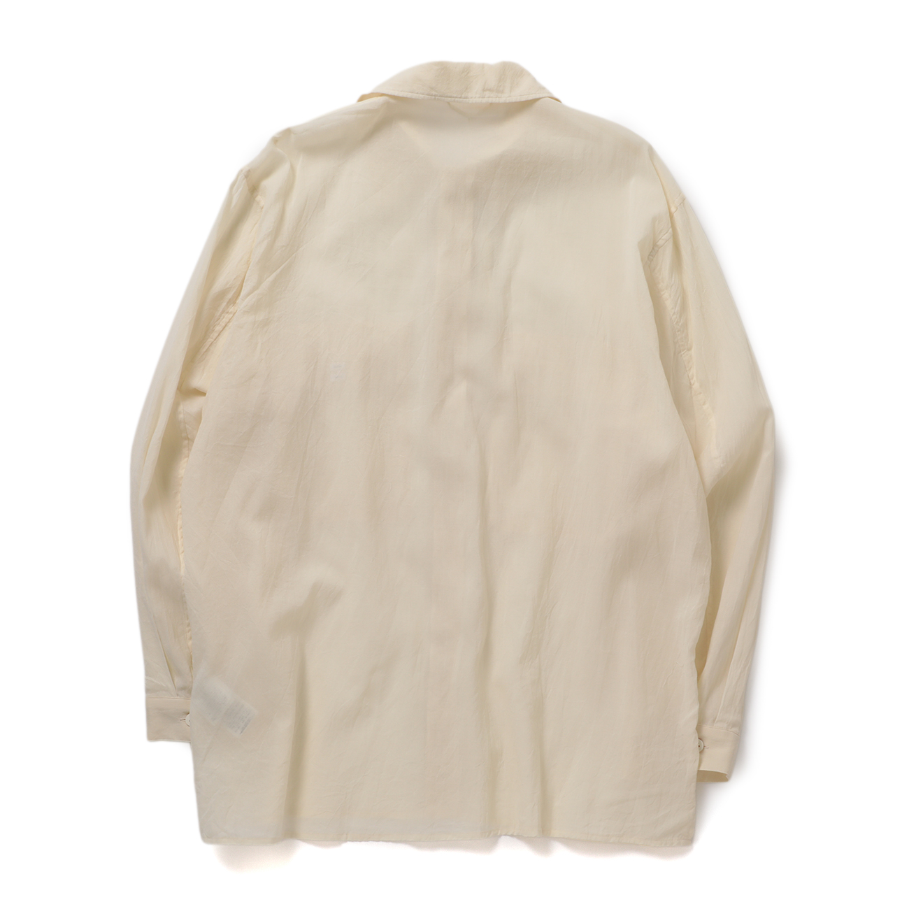 blurhms / ブラームス | Silk-Co Voile Military Shirt - Ivory | 通販