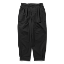 CURLY / カーリー | ULTRA LIGHT TAFFETA HEM-TUCK PANTS - Black