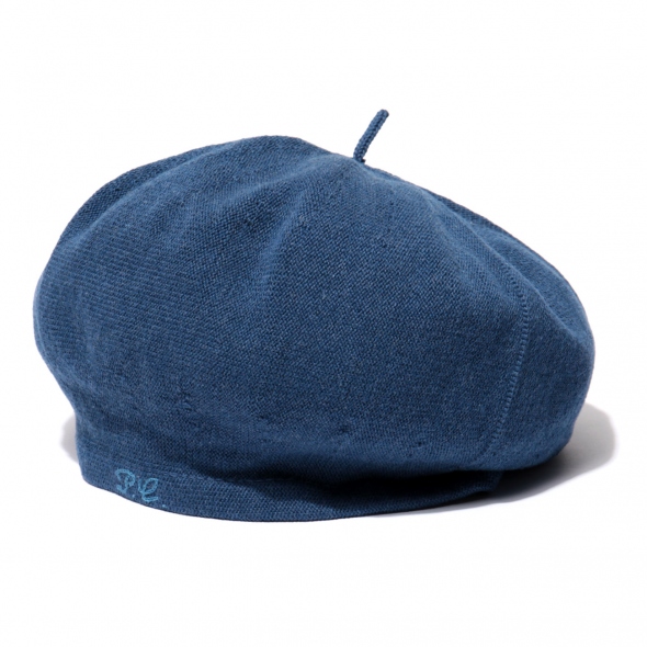 Porter Classic / ポータークラシック | HAND WORK KNIT BERET - Blue
