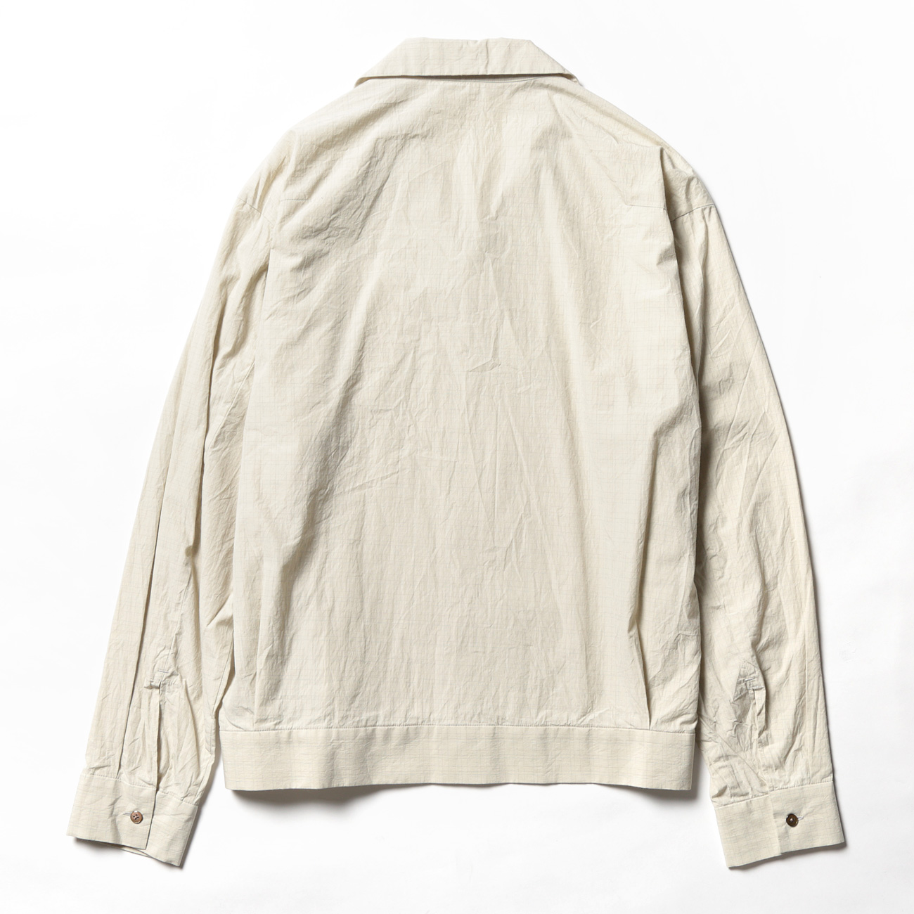 URU / ウル | OPEN COLLAR L/S SHIRTS / COTTON SILK WEATHER - Beige