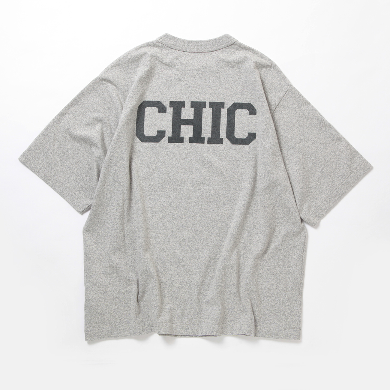 blurhms CHIC-AGO 88/12 PrintTee WIDE グレー blurhmsROOTSTOCK / ブラームスルーツストック | CHIC-AGO 88/12 Print