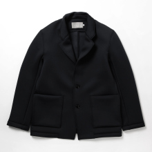 SMOOTH DOUBLE-KNIT JACKET - Black