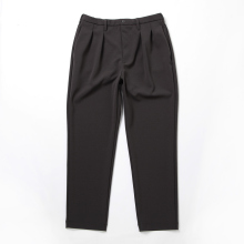 CURLY / カーリー | KNIT GEORGETTE 2TUCK PANTS - Charcoal