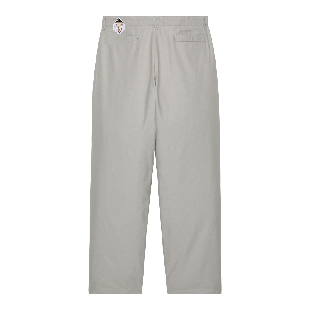 ONE TUCK PANTS - Gray