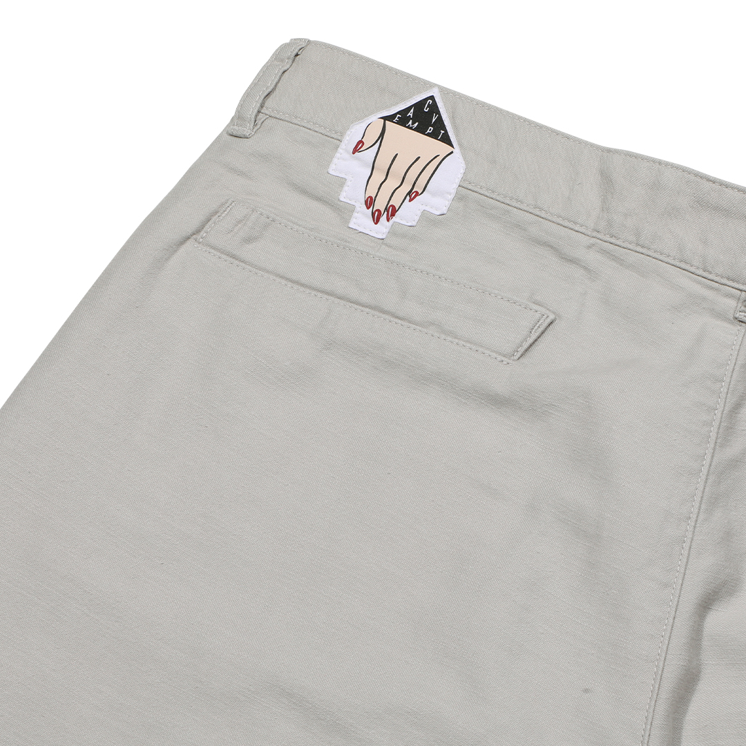 ONE TUCK PANTS - Gray