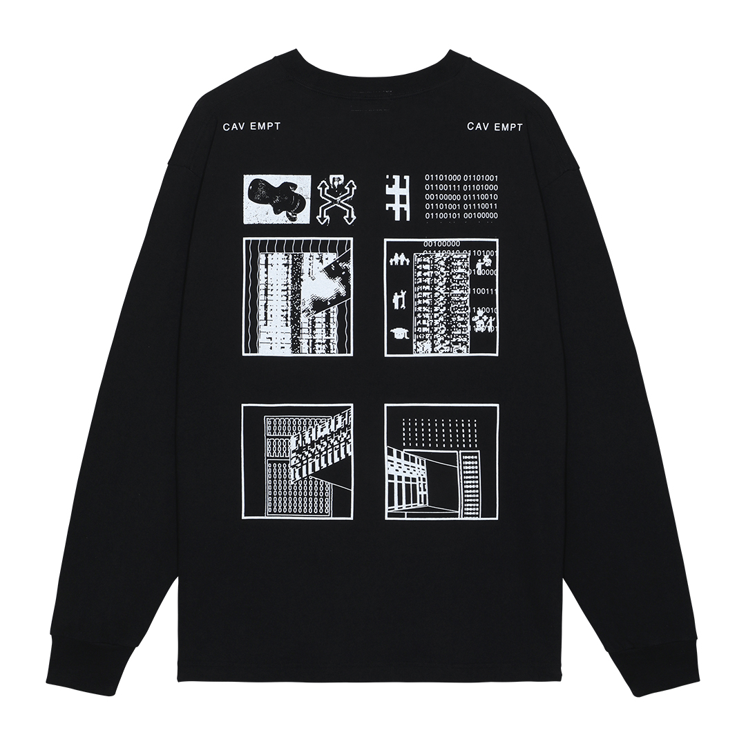 C.E / シーイー | OFFERED BY THE SYSTEM LONG SLEEVE T - Black