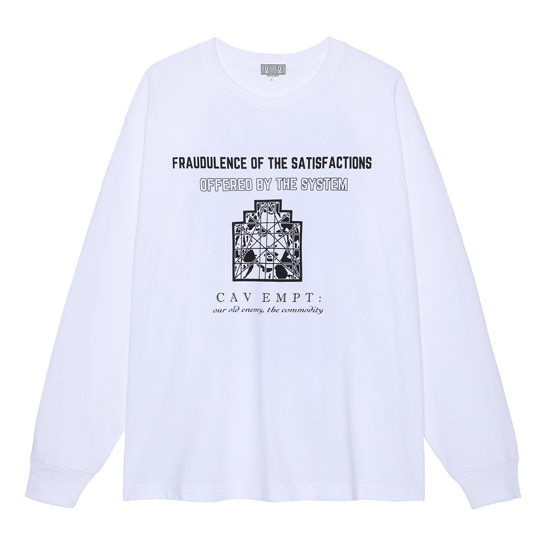 C.E(CAV EMPT) 長袖　シャツ　ホワイト C.E / シーイー | OFFERED BY THE SYSTEM LONG SLEEVE T - White