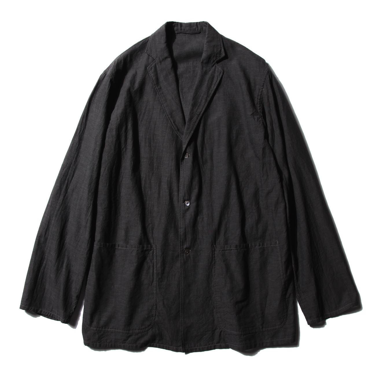 COMOLI / コモリ | ベタシャン シャツジャケット - Black | 通販