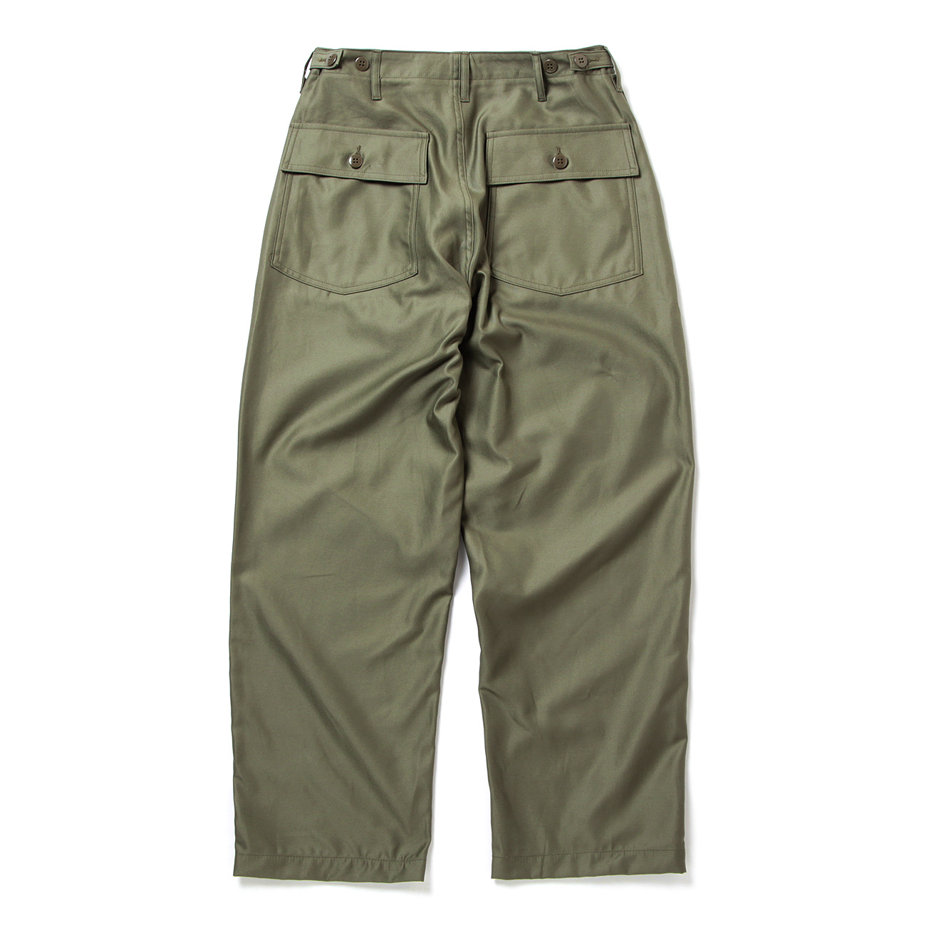 INTERIM / インテリム | GIZA BACK SATIN BAKER PANTS - Olive | 通販 ...