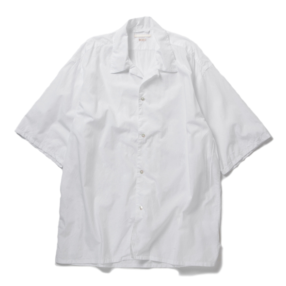 blurhms / ブラームス | Chambray Open-collar Shirt - White | 通販