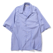 blurhms / ブラームス | Chambray Open-collar Shirt - Saxe