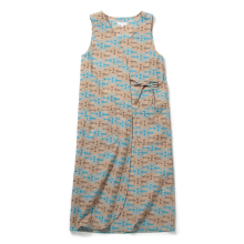 ENGINEERED GARMENTS / エンジニアドガーメンツ | Wrap Vest Dress - CP Embroidery (レディース) - Khaki