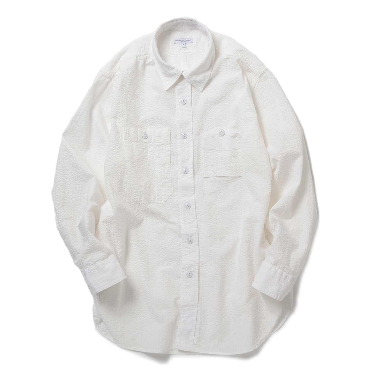 Work Shirt - Tone & Tone Seersucker - White