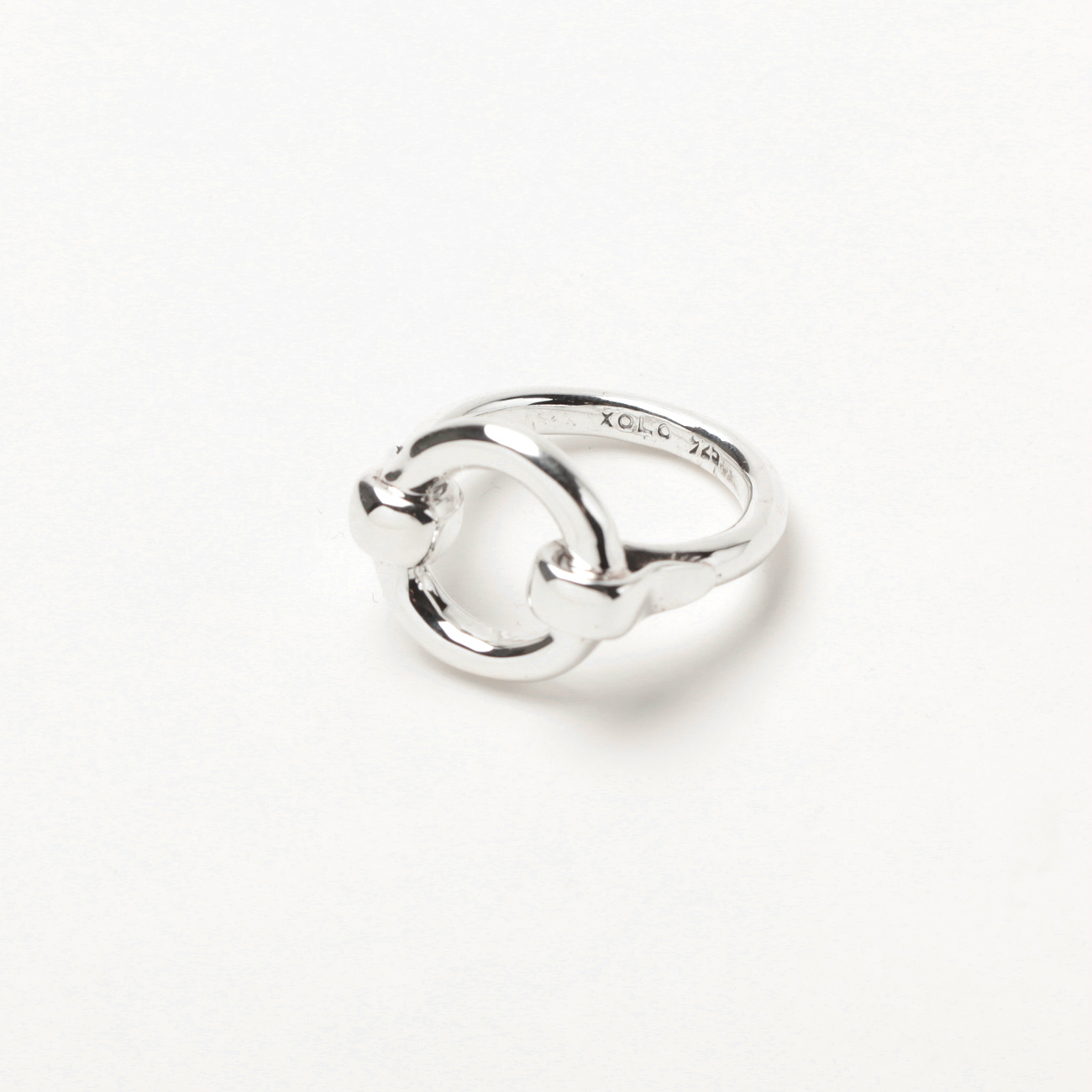 公的機関テスト済み OX JEWELRY Silver Circle Ring HARE リング