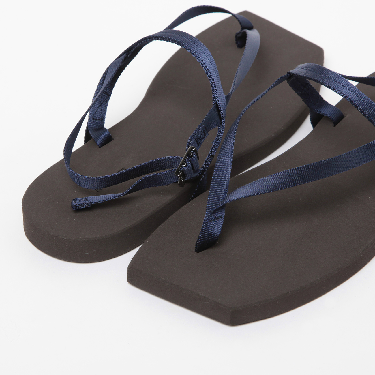 BELTET BEACH SANDALS MADE BY FOOT THE COACHER (メンズ) - Dark Brown × Navy