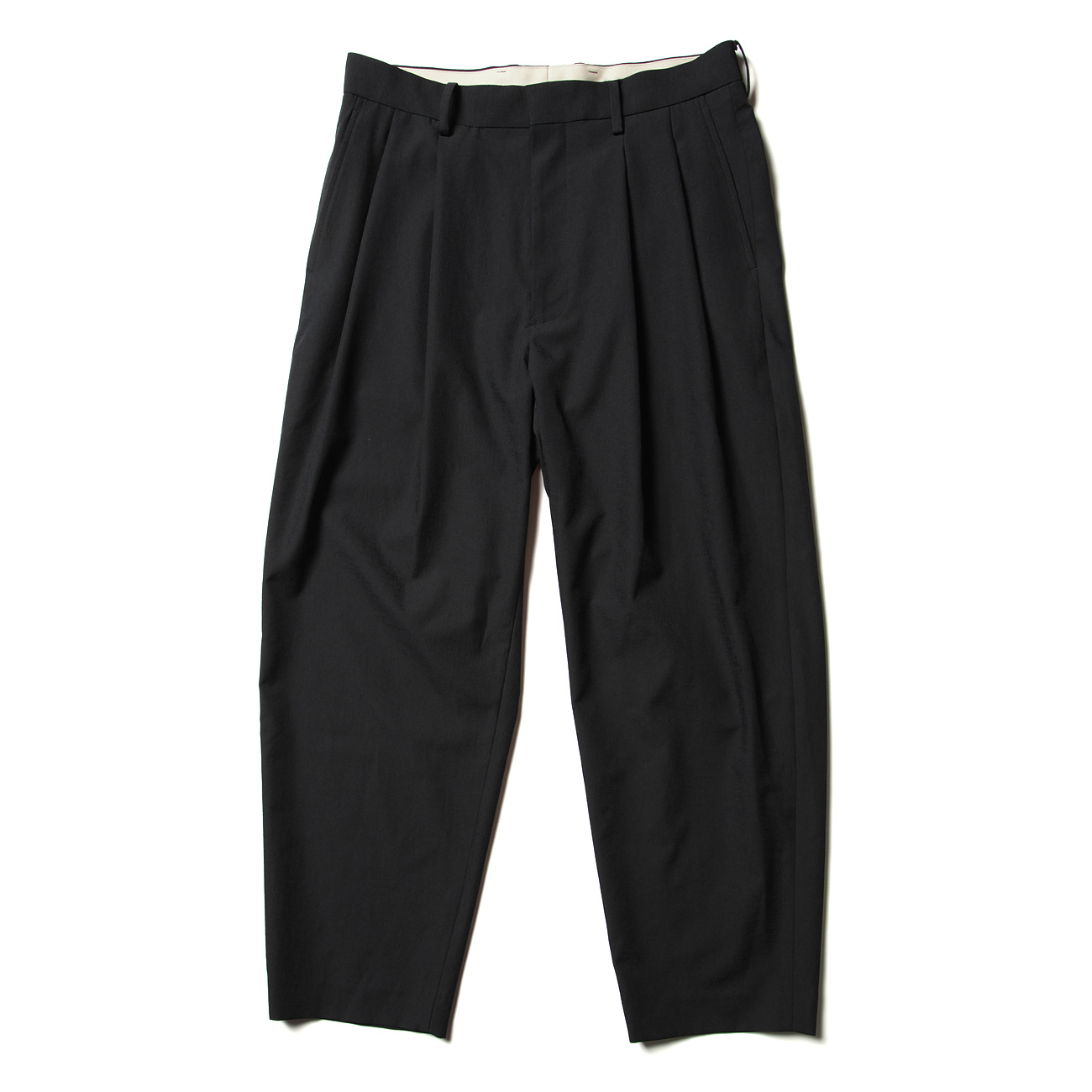 URU / ウル | POLYESTER / 2 TUCK PANTS - Navy | 通販 - 正規取扱店 ...