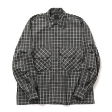 DAIWA PIER39 / ダイワピア39 | TECH SPORTS OPEN COLLAR SHIRT L/S GREN PLAID - Charcoal