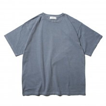WELLDER / ウェルダー | 40/ Over Dye Short Sleeve - Blue Grey