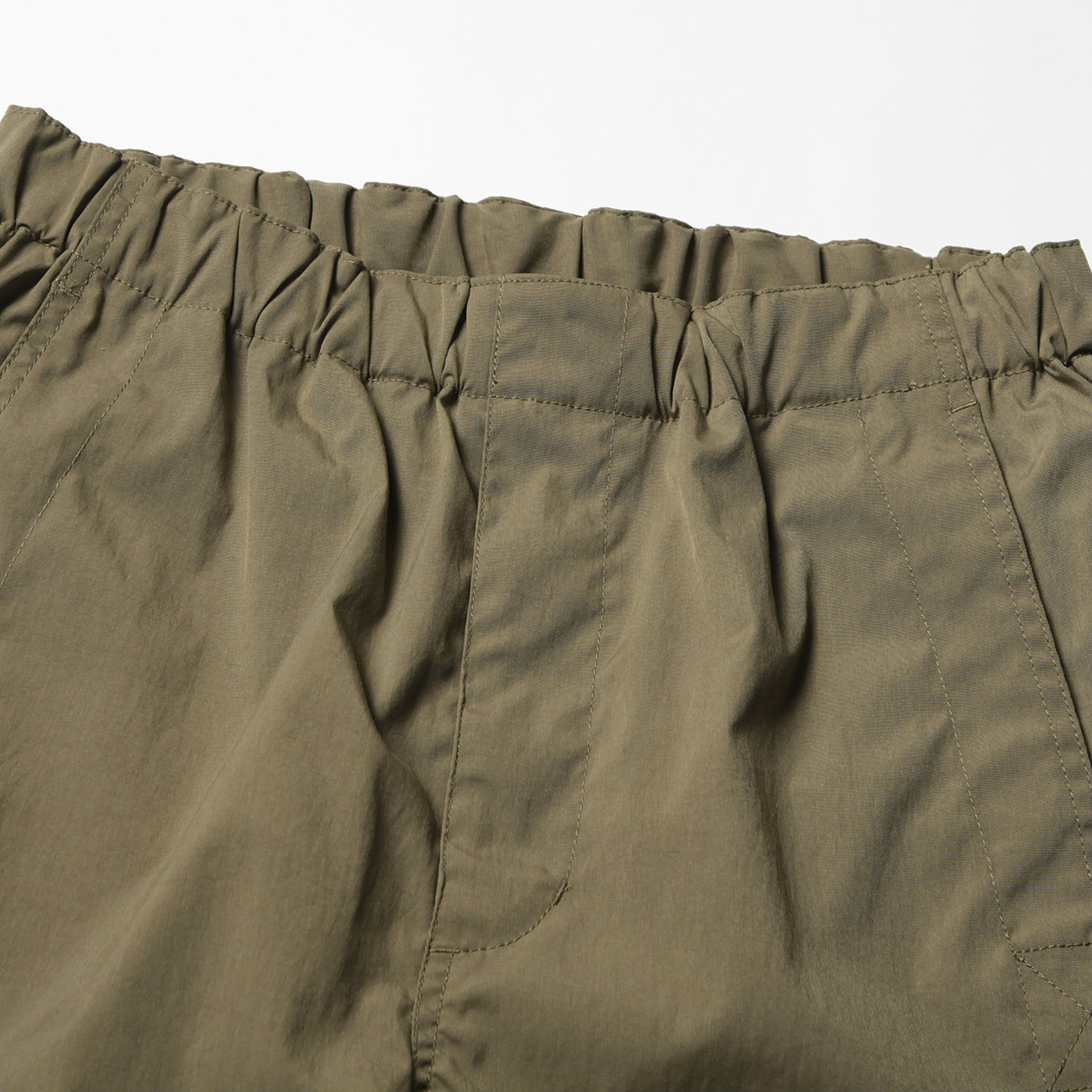 TASLAN NYLON / EASY PANTS - Khaki