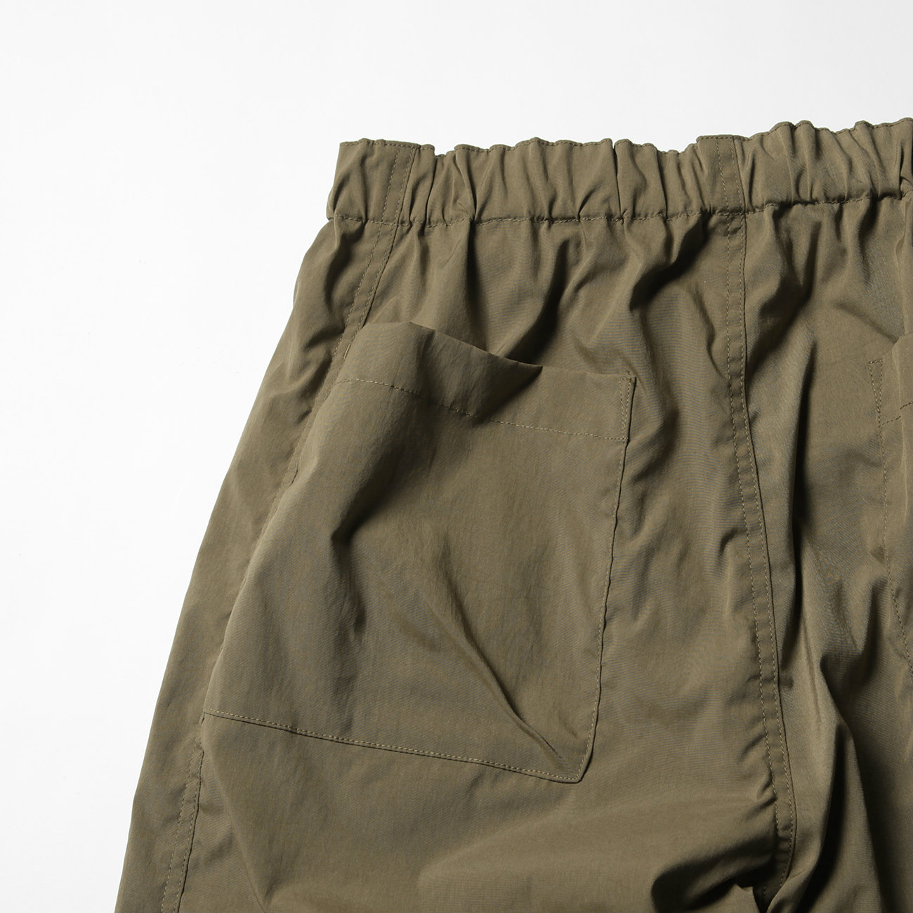 TASLAN NYLON / EASY PANTS - Khaki