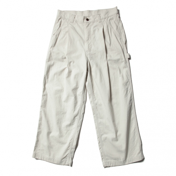 【送料無料】URU TOKYO COTTON TUCK PANTS URU / ウル | COTTON RAYON 1 TUCK PANTS - Navy | 通販 - 正規