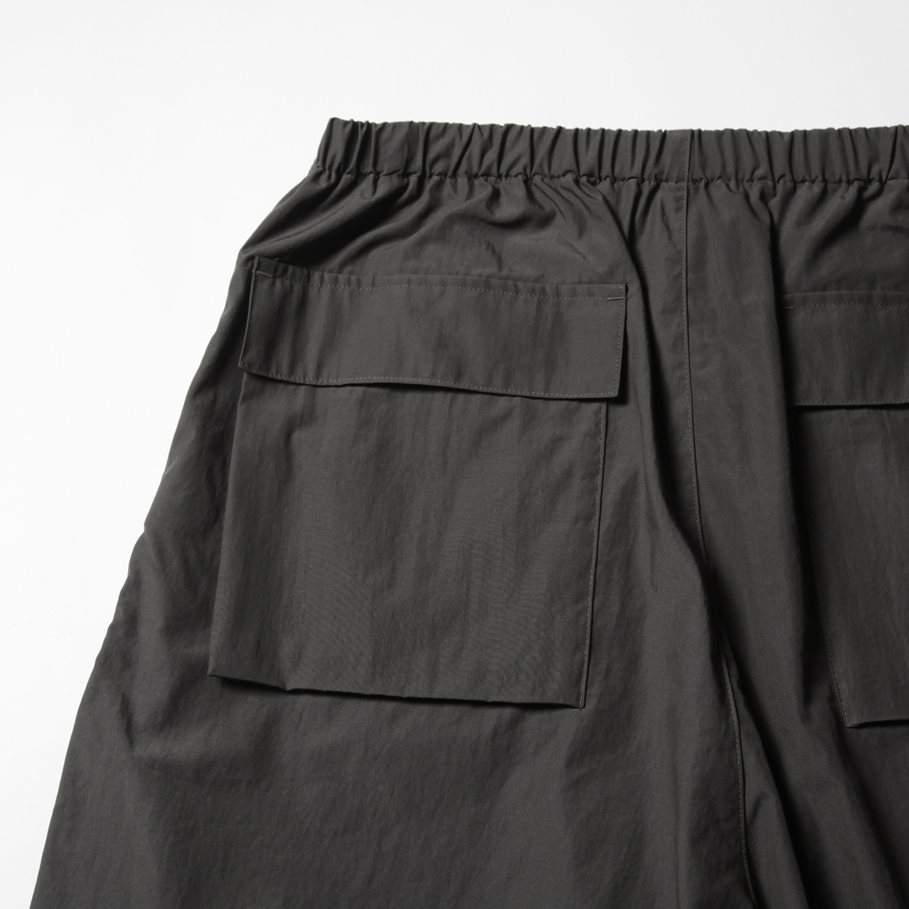 MILITARY WIDE EASY OVER PANTS - Charcoal