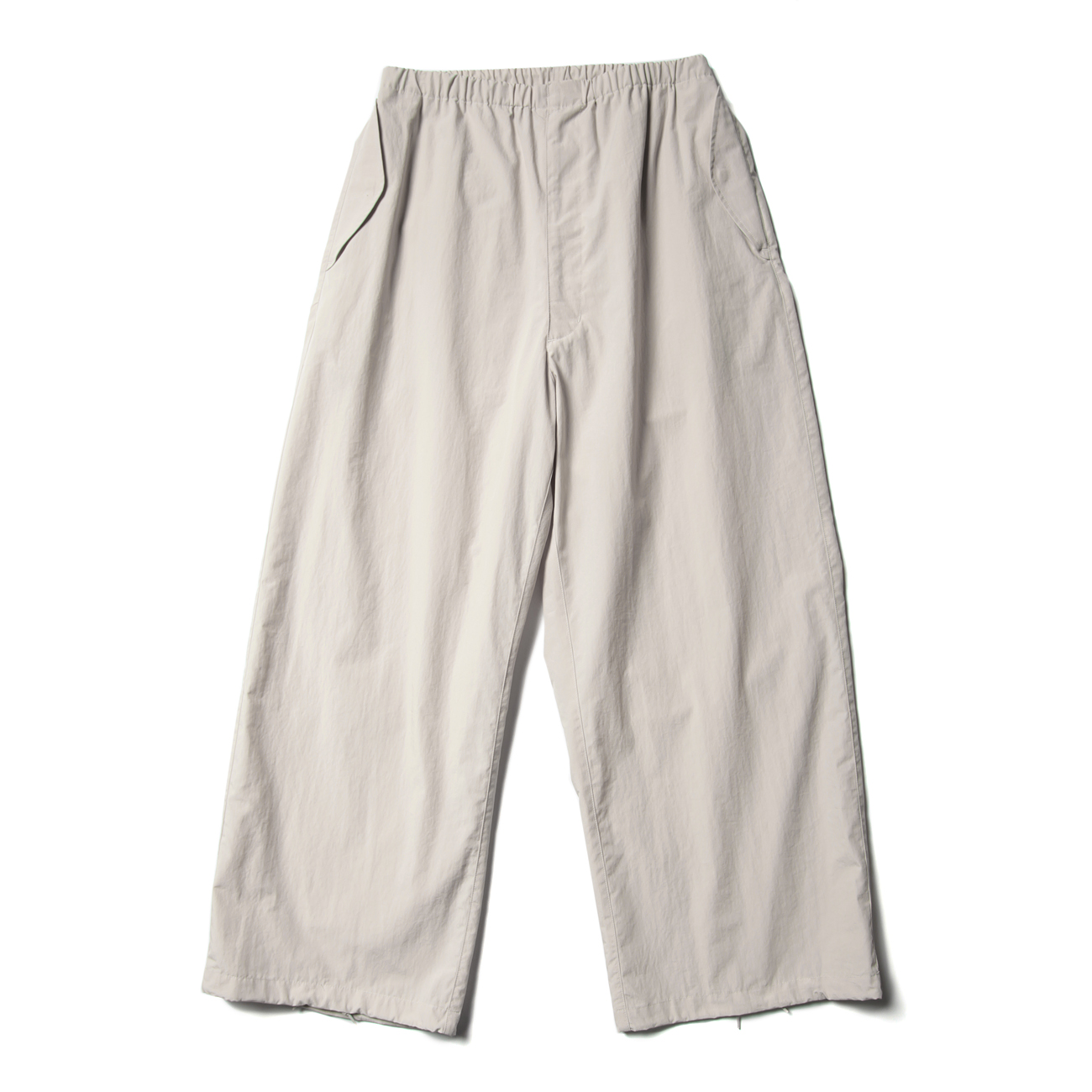 MILITARY WIDE EASY OVER PANTS - Fog White
