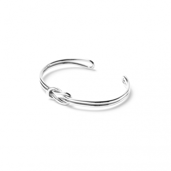 Double Knot Bangle - Silver 925