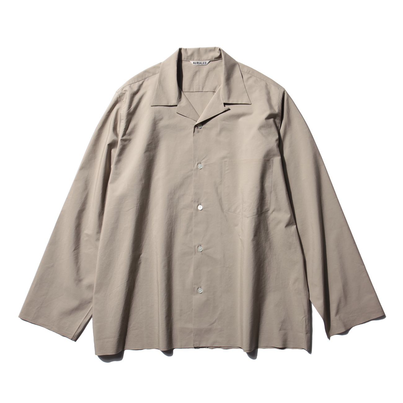 SELVEDGE WEATHER CLOTH SHIRTS (メンズ) - Gray Beige