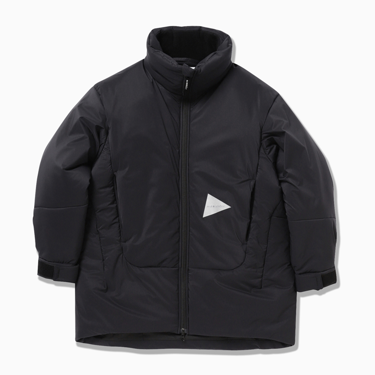 and wander / アンドワンダー | top fleece coat - charcoal | 通販